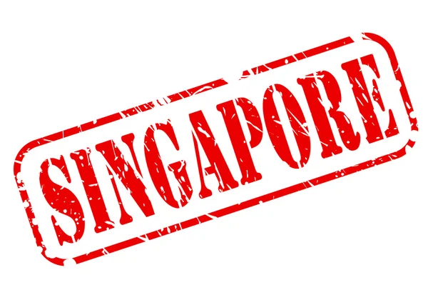 Singapore red stamp text — Stock Vector