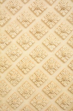 Tay tarzında dekoratif flora desen kalıp duvar