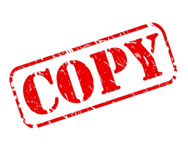Copy red stamp text clipart