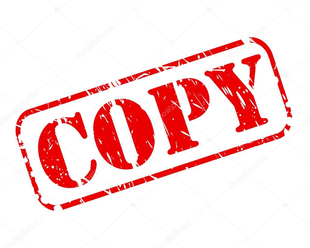 Copy red stamp text