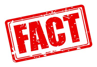 FACT red stamp text clipart