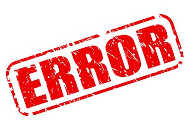 ERROR red stamp text clipart