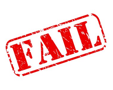 Kırmızı damga metni başarısız