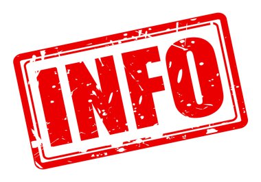 bilgi: kırmızı damga metni