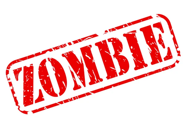 Текст червоної марки Zombie — стоковий вектор