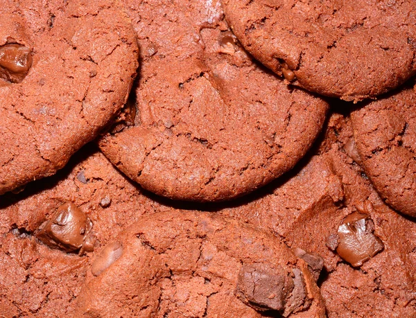 Texture of dark chocolate cookie — Stock Photo, Image