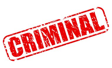 Criminal red stamp text clipart