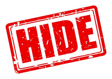 Kırmızı damga metni gizle