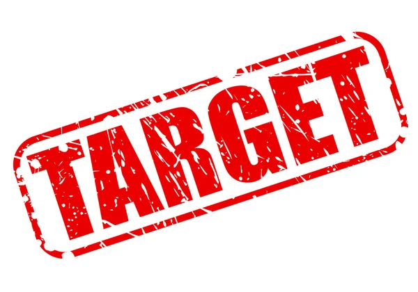Target red stamp text — Stock Vector