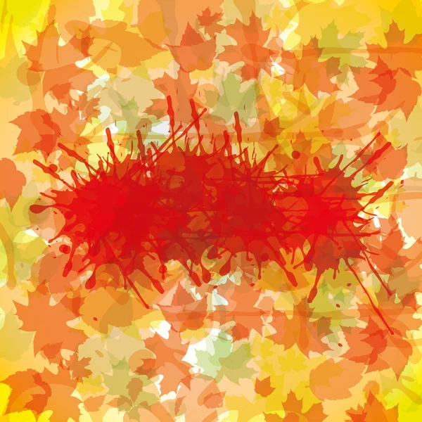 Illustration abstraite automne — Image vectorielle