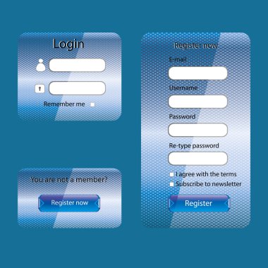 modern web kartı formu