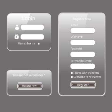 modern web kartı formu