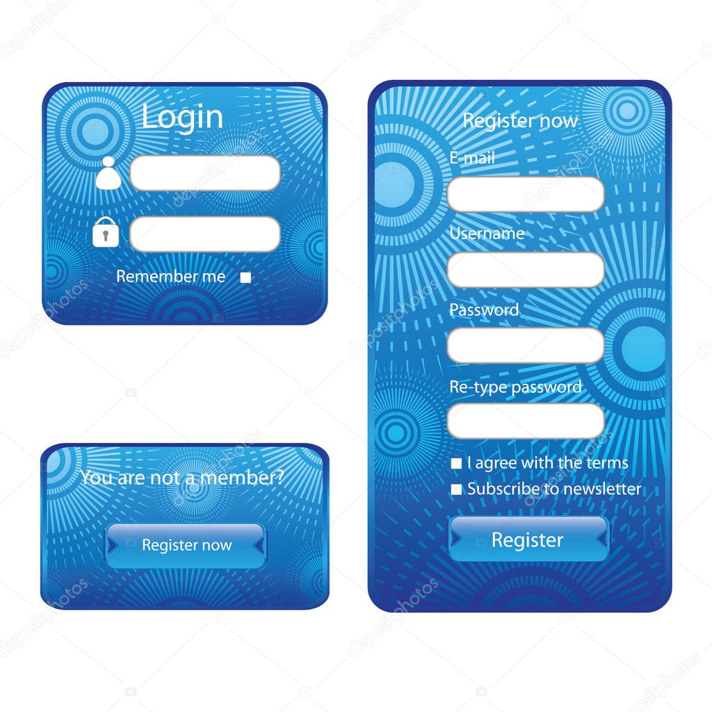 Modern web card form