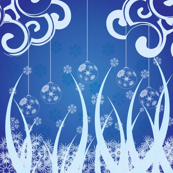 Abstrakt vinter jul bakgrund — Stock vektor