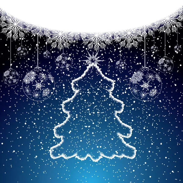 Abstract winter Christmas background — Stock Vector