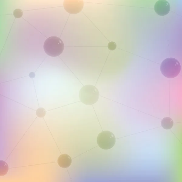 Molecule colorful background — Stock Vector
