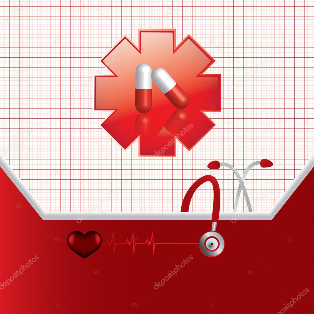 Abstract medical background