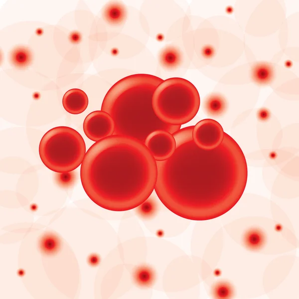 Red blood cells background — Stock Vector