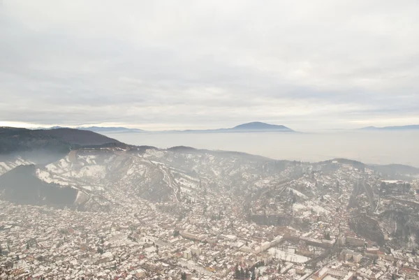 Kış büyük şehir brasov sahne