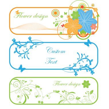 soyut güzel çiçekler yaratıcı tasarım