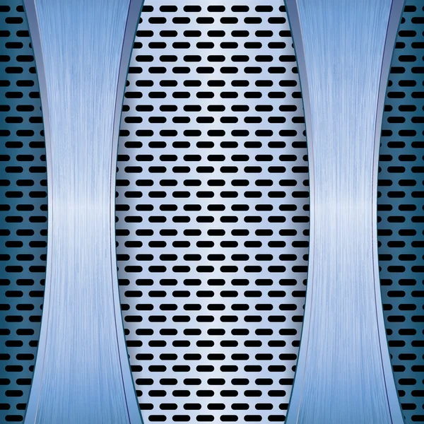 Fondo de rejilla tecnológica abstracta azul — Vector de stock