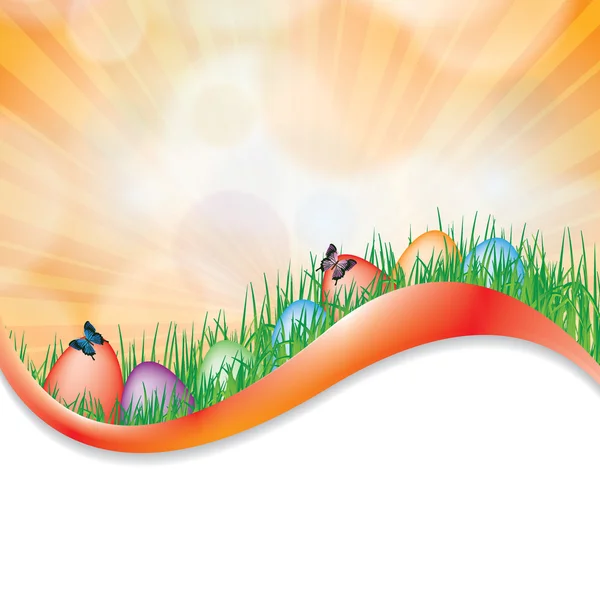 Spring easter background — Stock Vector