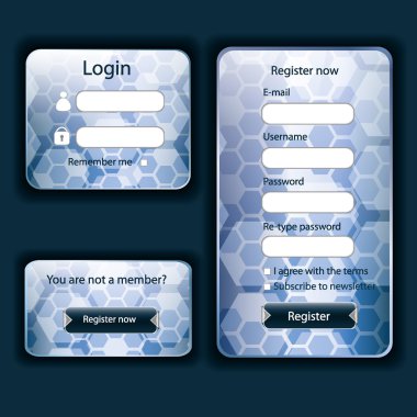 modern web kartı formu