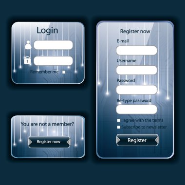 modern web kartı formu