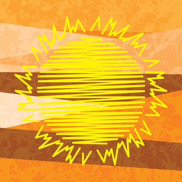 Sol fondo abstracto — Vector de stock