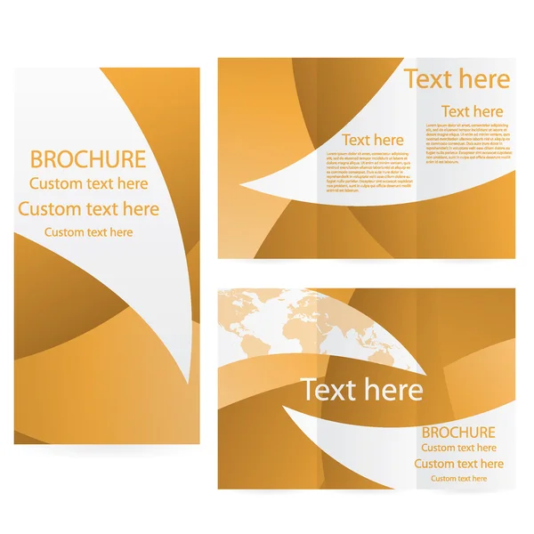 Vector Brochure Layout Design Template — Stock Vector