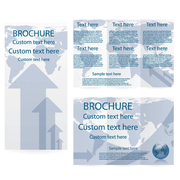 Vector Brochure Layout Design Template — Stock Vector