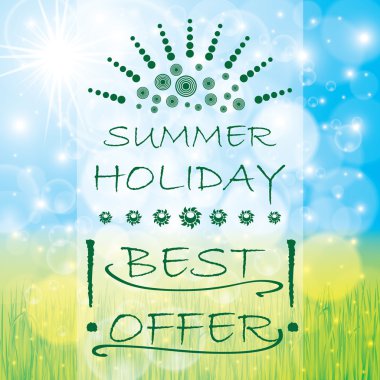 Yaz teklif arka plan broşürü