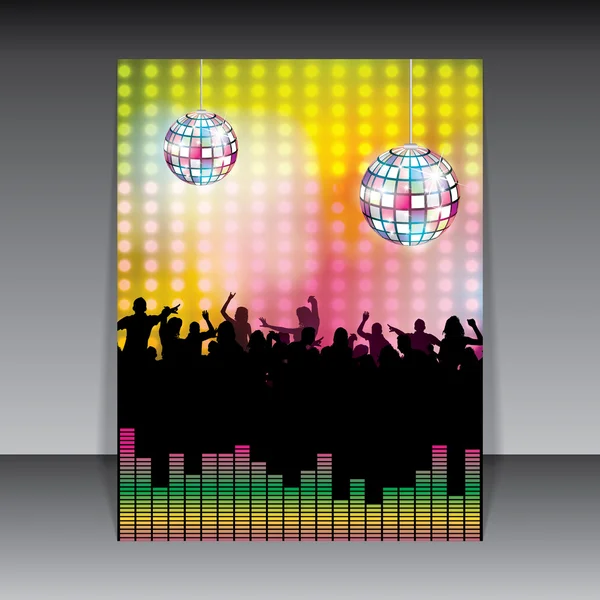 Disco Party Background — Stock Vector