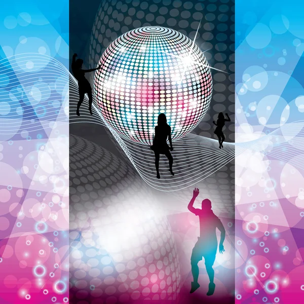 Disco Party Background — Stock Vector