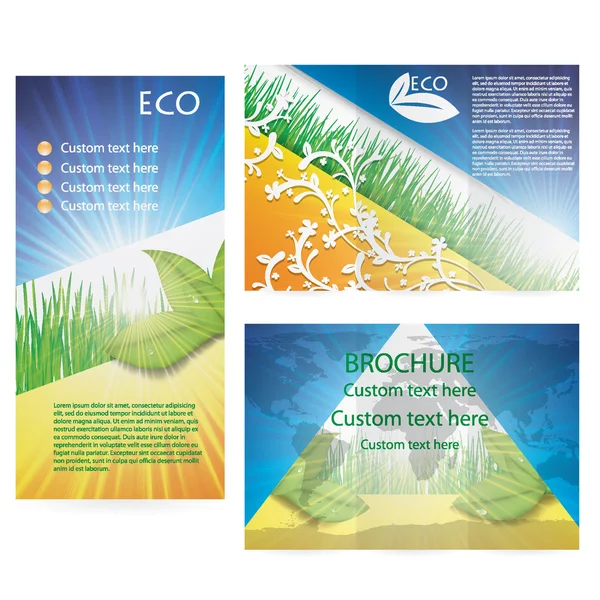 Vector Brochure Layout Design Template environmental — Stock Vector