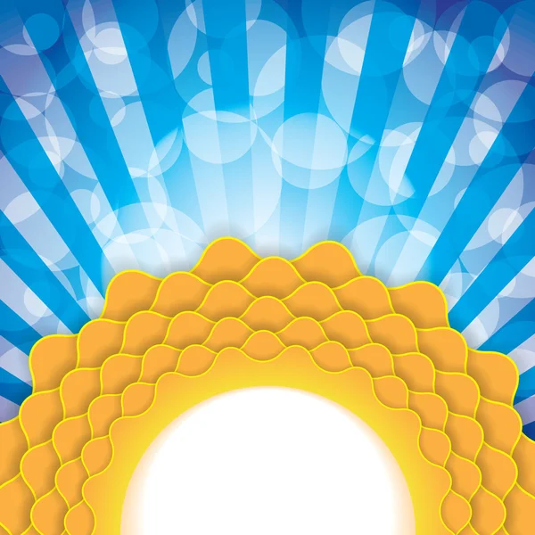 Ilustrace symbolu slunce — Stockový vektor