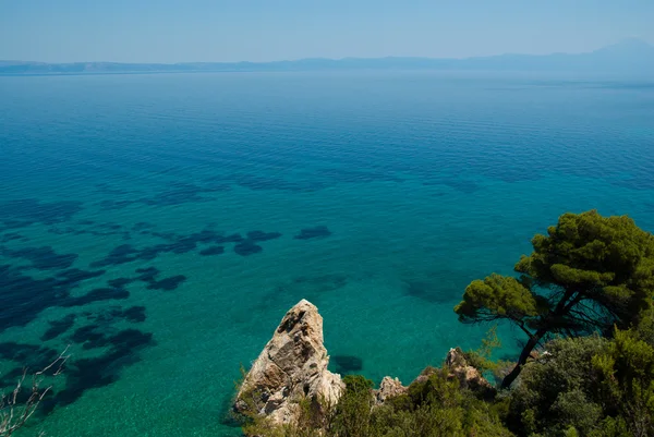 Fantastiska strand Grekland sarti — Stockfoto