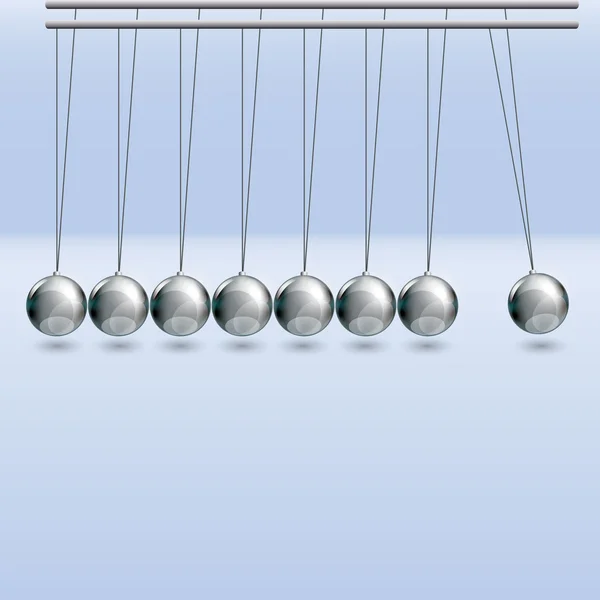 牛顿摇篮的插图 — 图库矢量图片
