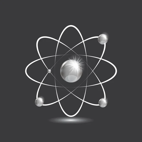 Illustration d'atomes brillants — Image vectorielle