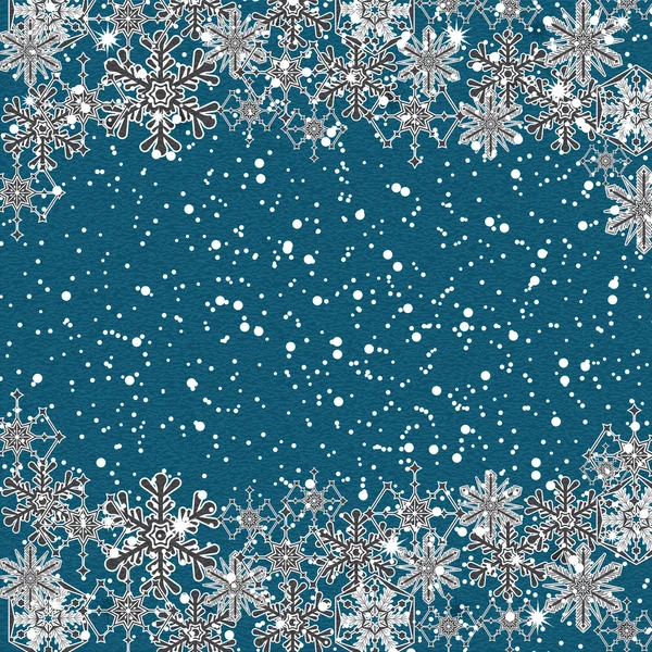 Abstrato azul inverno fundo de Natal — Vetor de Stock