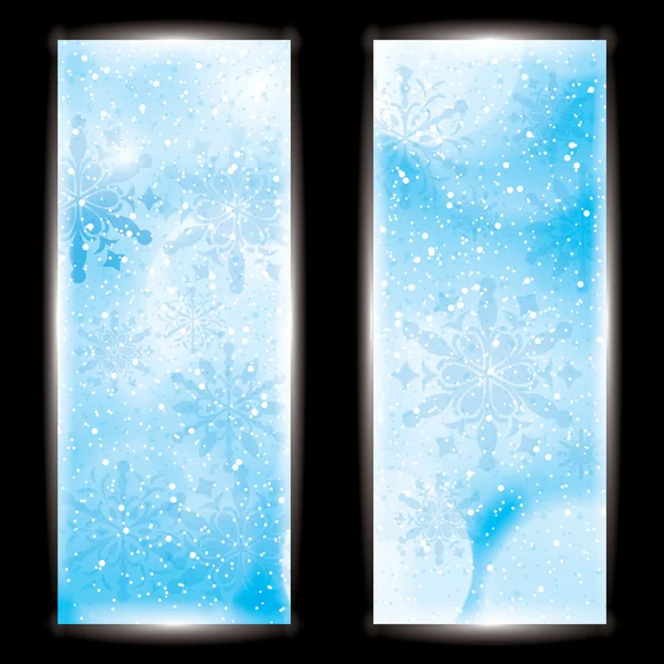 Abstrakte Winter Hintergrund Banner — Stockvektor