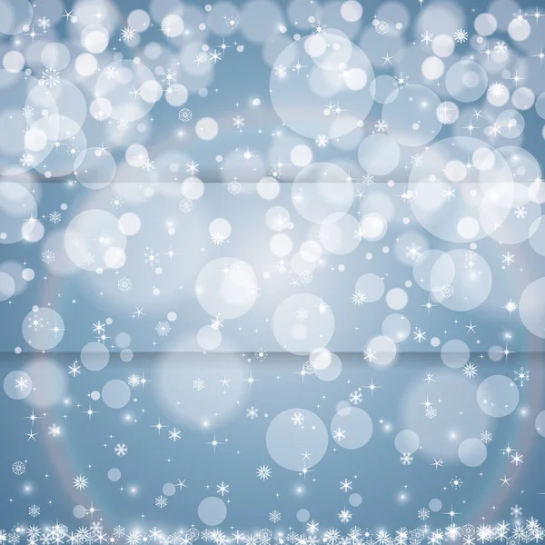 Abstrakte blaue Winter Weihnachten Hintergrund — Stockvektor