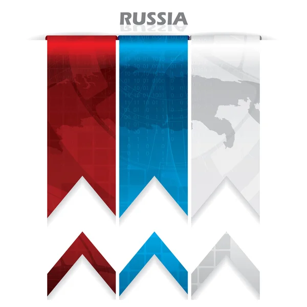 Bandeira da Rússia criativa abstrata — Vetor de Stock