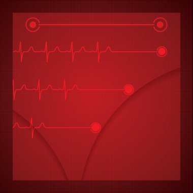 tıbbi Kardiyoloji ekg arka plan
