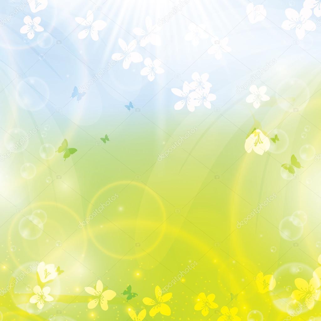 Abstract spring floral background