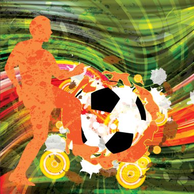 renkli futbol arka plan