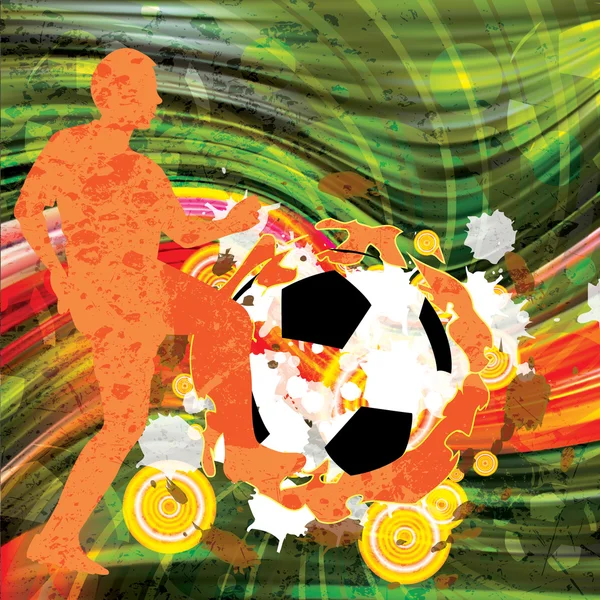 Барвисті футбол фону — стоковий вектор