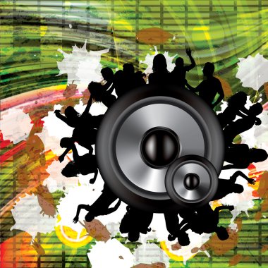 disko parti renkli arka plan 