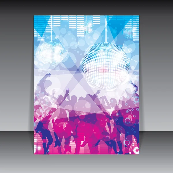 Disco Party fond coloré — Image vectorielle