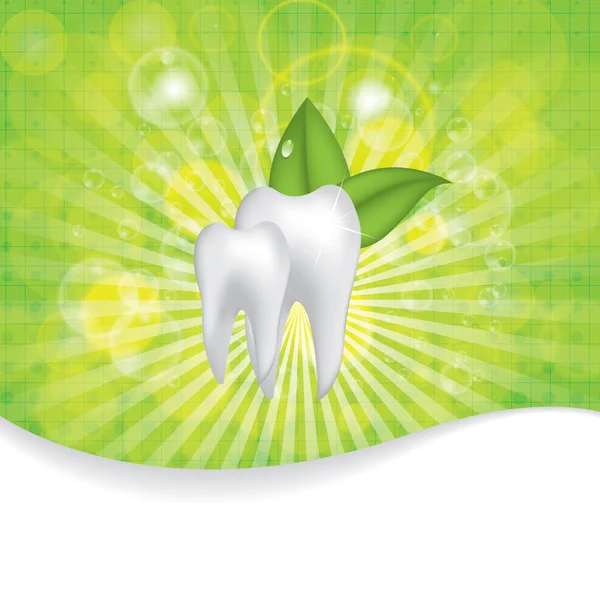 Abstract vector dental illustration of teeth — Stock Vector